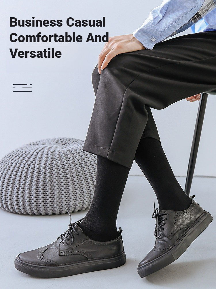 1 Pair Men Solid Knee High Bus - đánh giá và giá Dress Sock Men