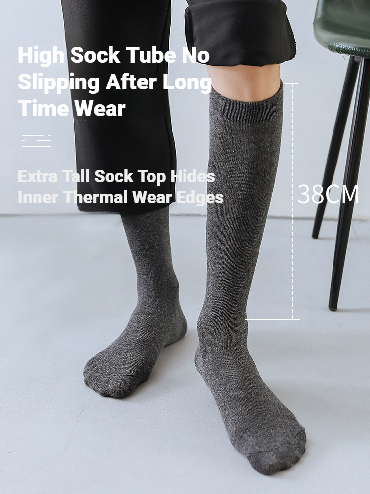 1 Pair Men Solid Knee High Bus - đánh giá và giá Dress Sock Men