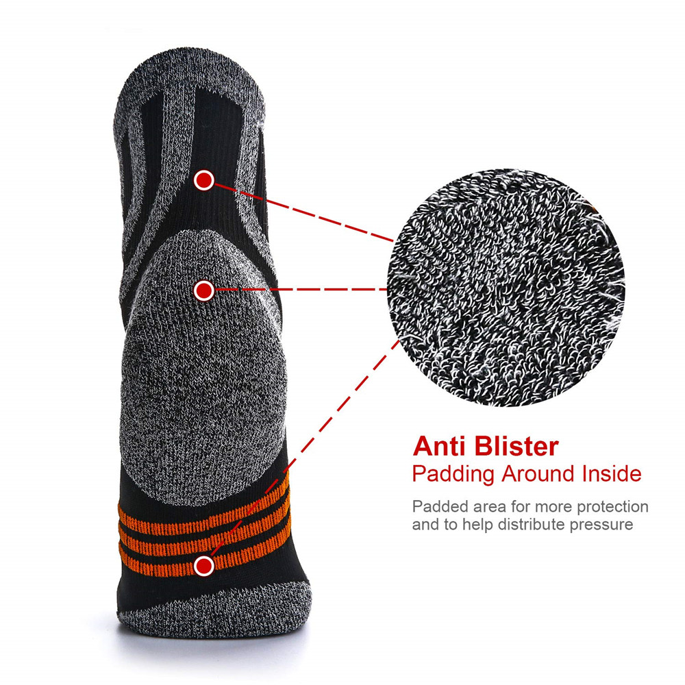5 Pairs Socks Men Anti Blister - đánh giá và giá Wool Hiking Sock